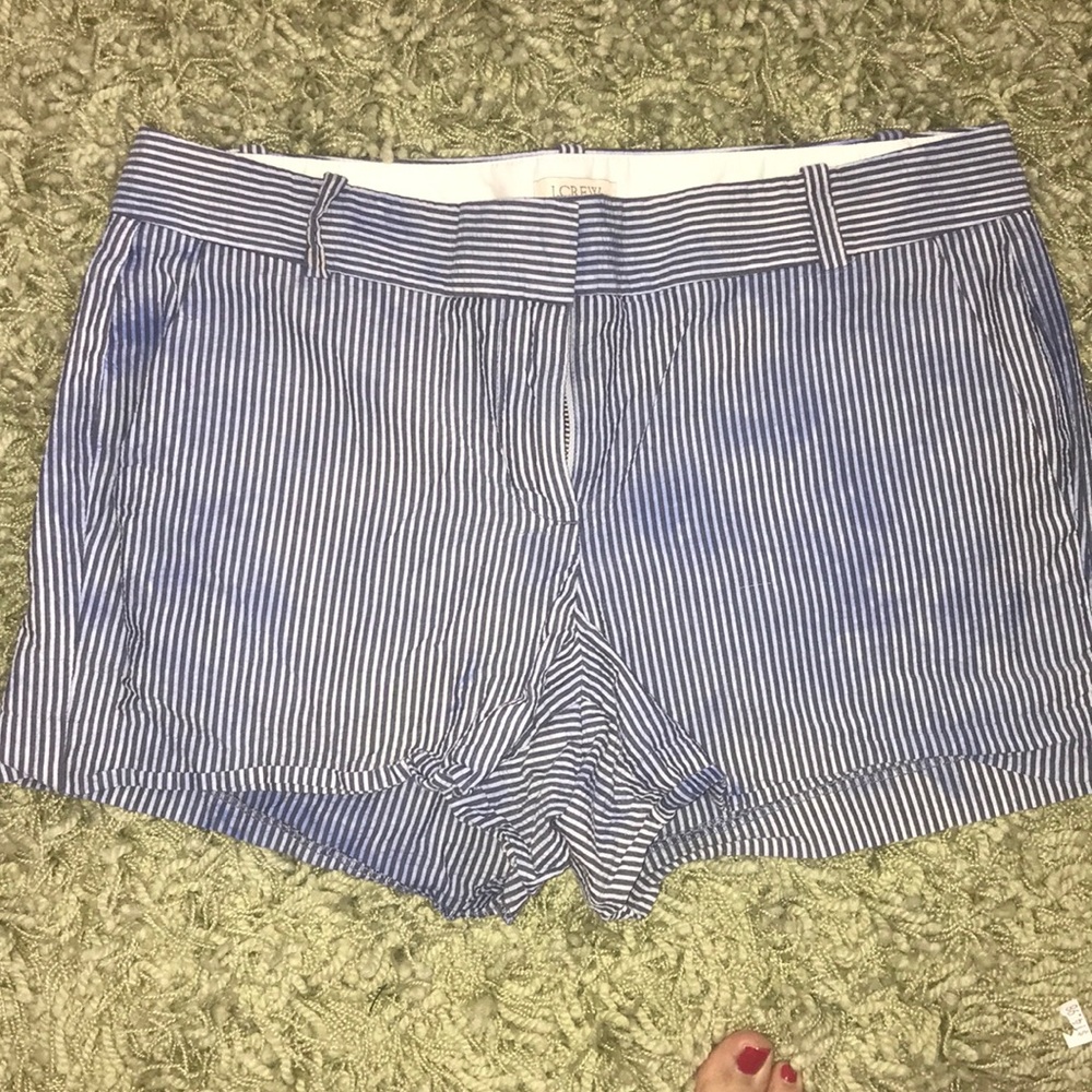 J Crew Seersucker Shorts